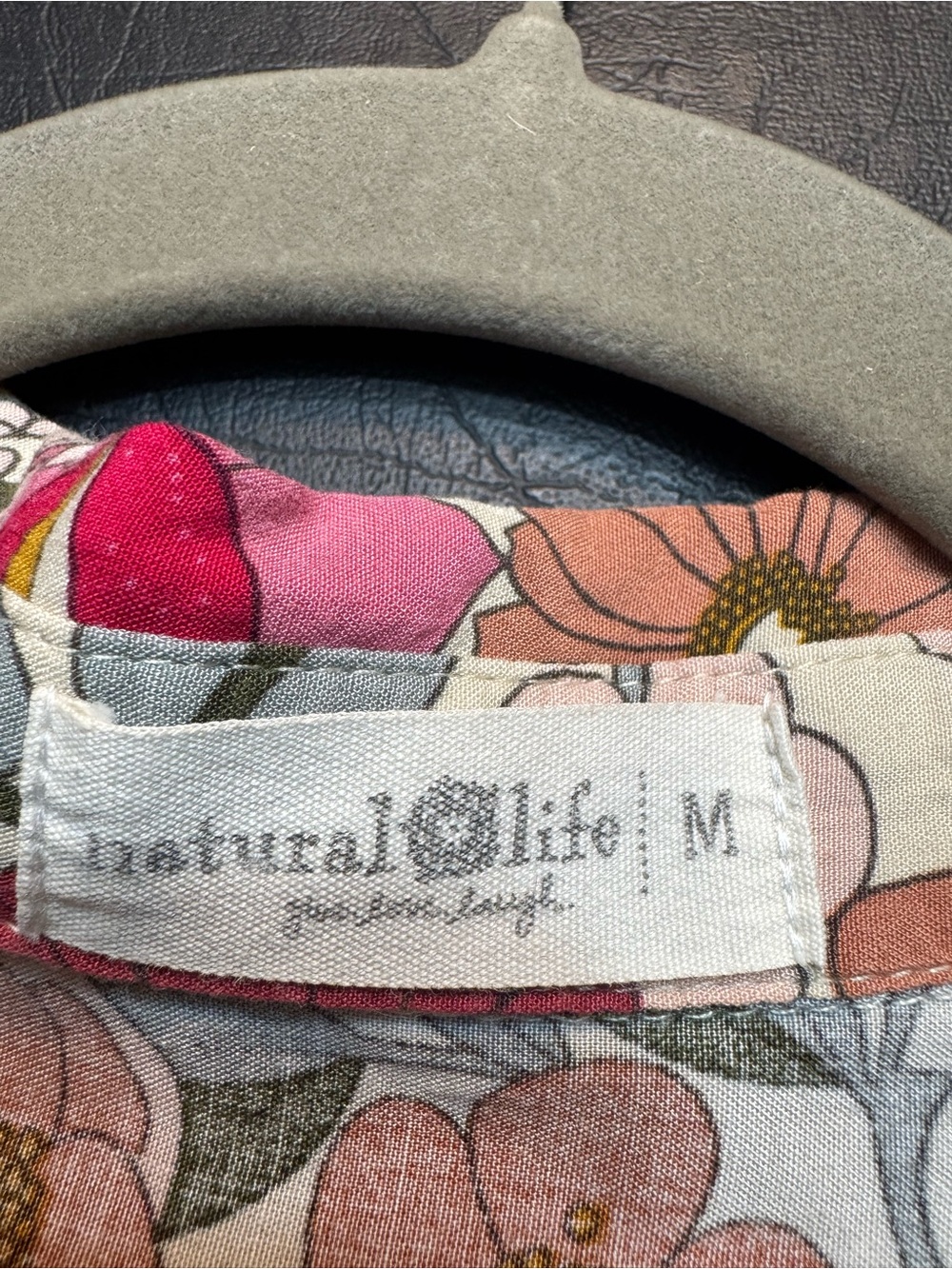 NATURAL LIFE Rebecca Midi Dress M Pink Vintage Floral Boho Pockets Prairie - Picture 6 of 8